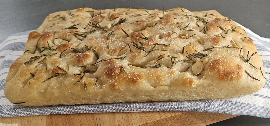 Focaccia with Rosemary and Garlic