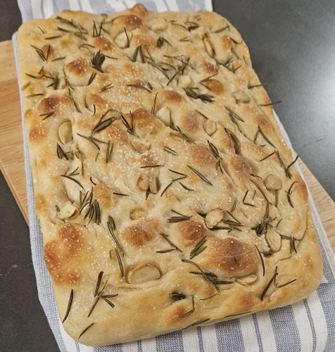 Focaccia with Rosemary and Garlic